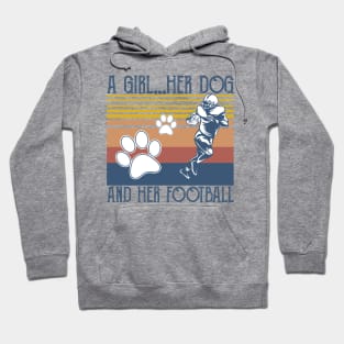 A Girl, Her Dog, and Her Football Hoodie